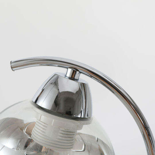 Agora Lighting Висящо Осветително Тяло Сребрист с Цокъл E27 41x41x41см.