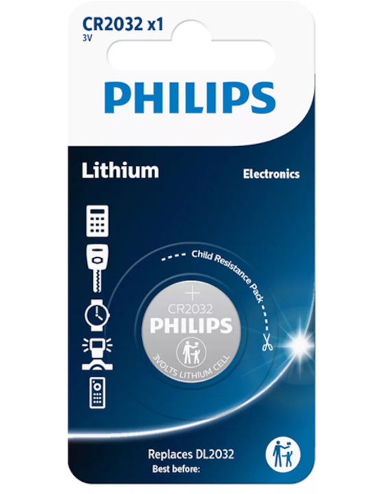 Philips Батерия Литий За часовници CR2032 3V 1бр
