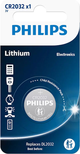 Philips Batterie Lithium für Uhren CR2032 3V 1Stück
