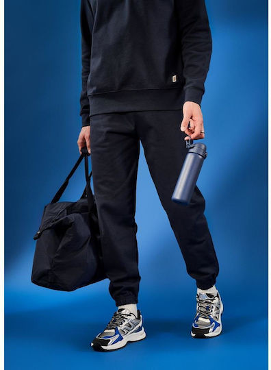 Ion8 Slim Water Bottle Ash Navy Stainless Steel 500ml
