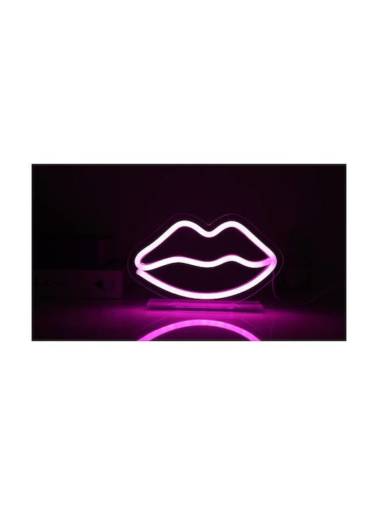 Επιγραφη I-total Xl2761b Led Lips 20,6x12,4cm