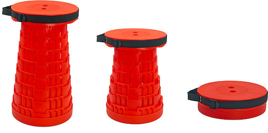 Powertech Powertech Klappbar Hocker Strand Rot 25.5x45cm.