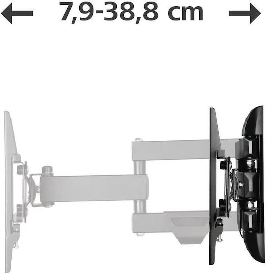 HAMA Suport TV Montat Pe Perete Cu Braț De Extensie Până La 48" Și 25kg Negru