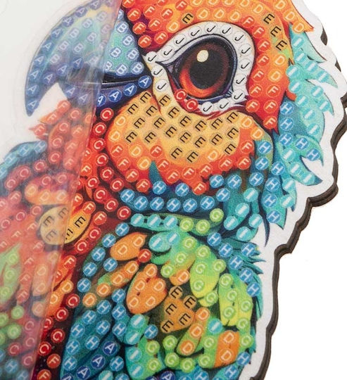 Diamond Embroidery Kit Craft Buddy Crystal Art Buddies Parrot 7 Pieces