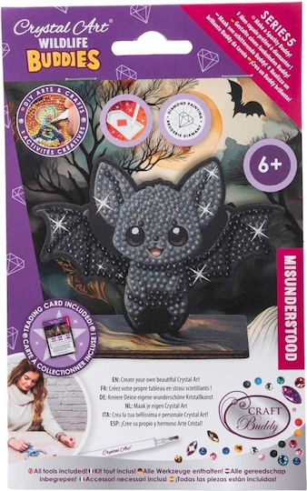 Diamond Painting Kit Craft Buddy Crystal Art Buddies Fledermaus 7 Teile