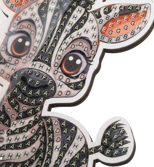 Комплект за диамантено рисуване Craft Buddy Crystal Art Buddies Зебра 7 части
