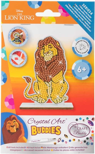 Комплект за диамантено рисуване Craft Buddy Crystal Art Buddies Mufasa 7 части