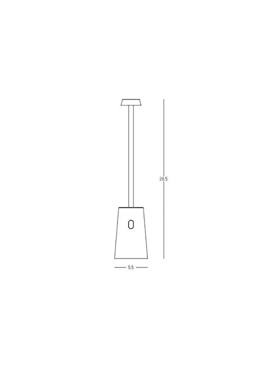 Zambelis Lights Lampă De Masă LED 2W 26.5x5.5cm Zambelis Lights Lampă De Masă LED 2W 26.5x5.5cm