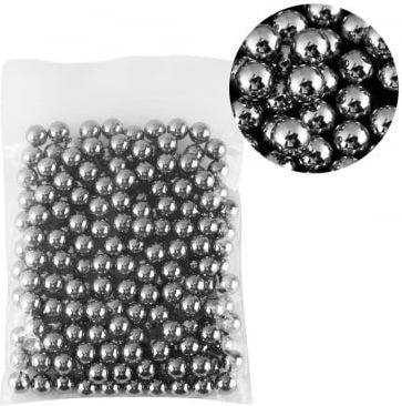 Set Prastie din Lemn 100 Bile Metalice Airsoft 9 Mm Prastie 19 Cm Maro