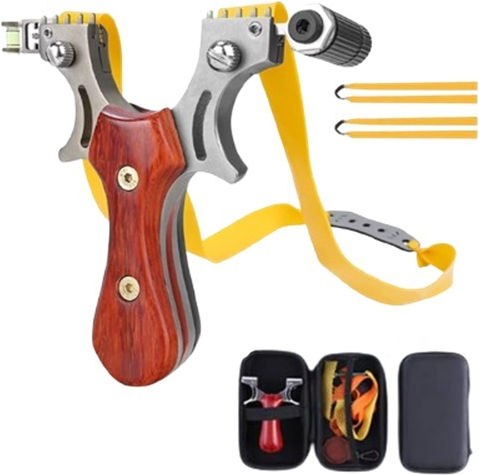 Set de Vârfuri Metalice Tăiate cu Laser 7 mm Bile Metalice 12 cm Plutitor Mâner din Lemn Inclus Husă Maro