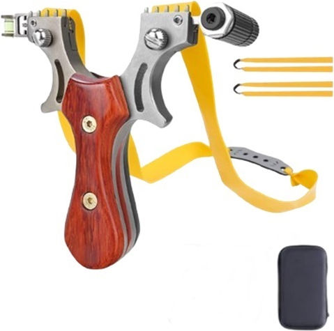 Set de Cărucior din Metal Tăiat cu Laser 200 Bile de Metal 8 mm 12 cm Plutitor Mâner din Lemn Carcasă Maro Inclusă