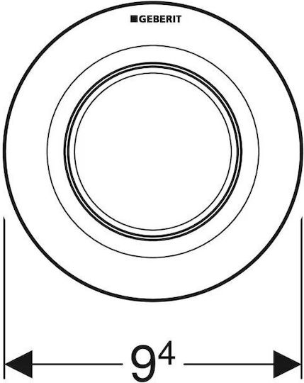 Geberit 01 Flush Plate Single Flush
