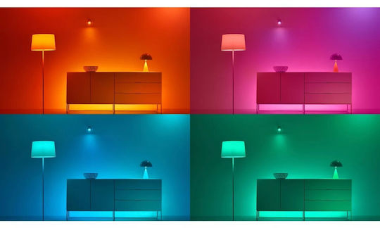WiZ Smart Λάμπα LED για Ντουί E27 και Σχήμα A60 Ρυθμιζόμενο Λευκό Dimmable