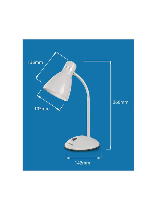 Esperanza Alkes Schreibtischlampe in Gray Farbe