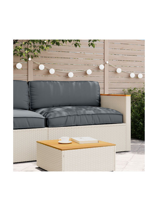 vidaXL Wasserdichtes Sitzbank-Kissen Palette Anthrazit 80x120cm