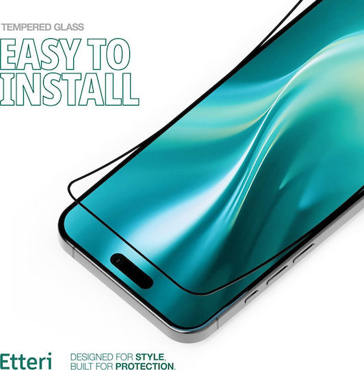 Etteri 9D Tempered Glass (iPhone 15 Pro Max)