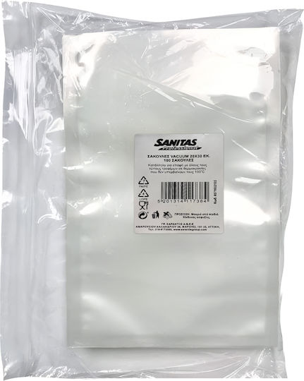 Sanitas Flat Vacuum Sealer Bag 200x300mm 100pcs