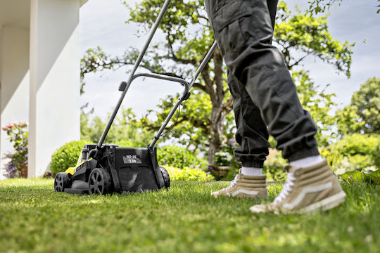 Karcher Lmo 418 Dual Μηχανή Γκαζόν Μπαταρίας 18V Solo