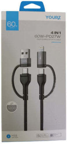 Редовна USB-C към Lightning кабел 60W 1.2м