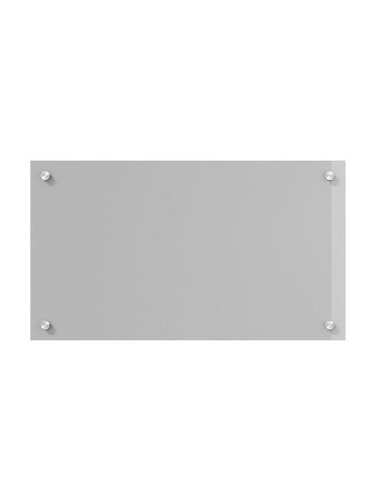 vidaXL Rectangular Glass Back Gray 70x40x0.6cm 42001226
