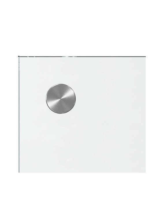 vidaXL Rectangular Glass Back in Transparent Color 110x40x0.6cm 42001292