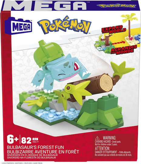 Mega Bloks Τουβλάκια Bulbasaur'S Forest Trek για 6+ Ετών 82τμχ