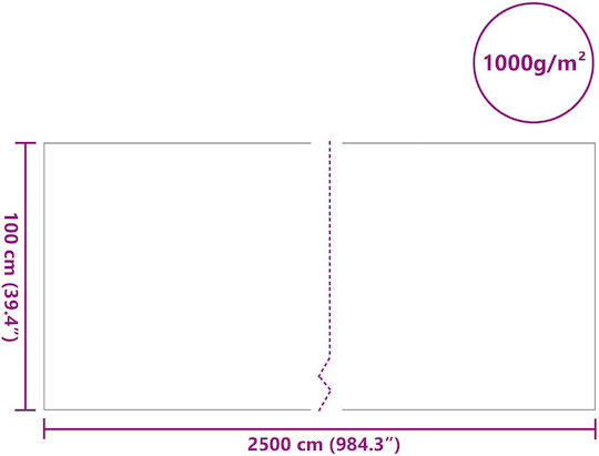 vidaXL 4013446 Συντριβάνι 100x2500x100cm