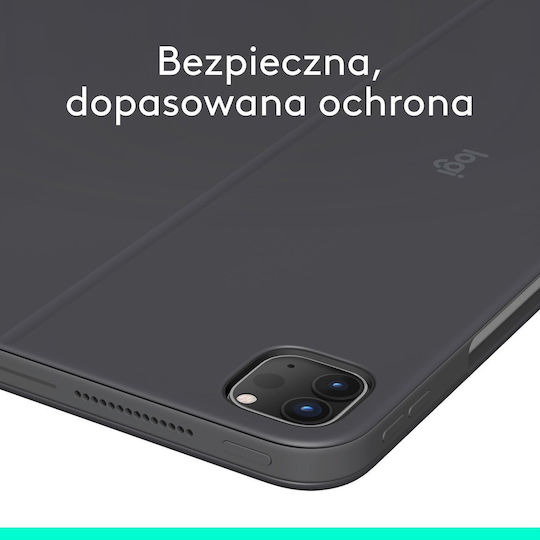 Logitech Combo Touch Flip Cover Γκρι (iPad Pro 2024 13")