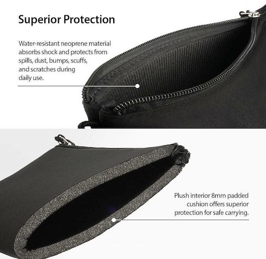Ringke Pouch Cushion Sleeve Μαύρη (Universal 10.5")