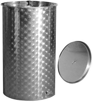 Quattro Effe Съд Inox Отворен връх/плоско дъно 150лт 100055