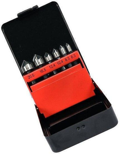 Yato Hinge Drill Set HSS for Metal \ Building Materials \ Aluminum with Guide 6pcs