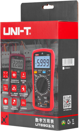 Uni-T Ψηφιακό Πολύμετρο True RMS με Μέτρηση AC / DC UT890C