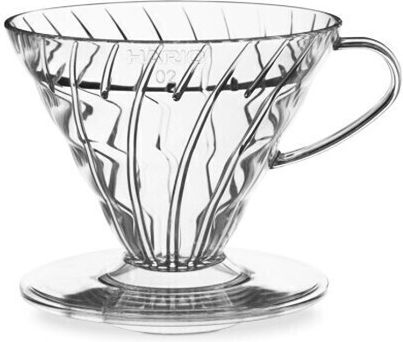 Hario V60 02 Coffee Dripper Plastic Transparent 137x116x102mm