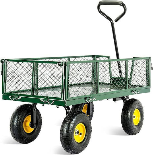 BWB3600 Trailer Garden Cart Metallic Four-wheel with Maximum Load Weight 300kg