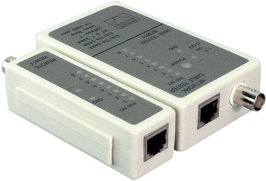 LogiLink WZ0011 Tester Καλωδίων Δικτύου RJ45 / BNC / RJ11 / RJ12