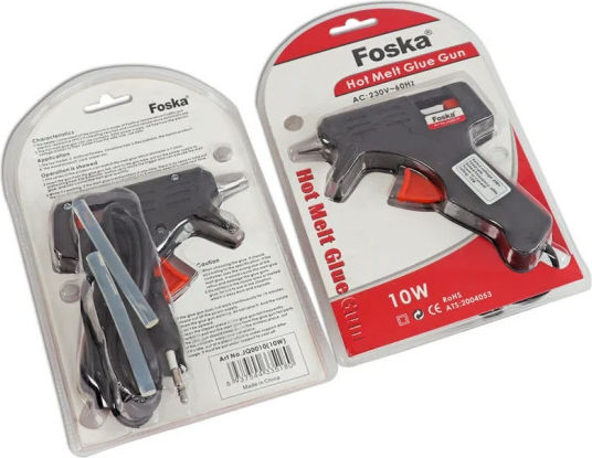 Foska JQ0010 Πιστόλι Θερμοκόλλησης 10W για Ράβδους Σιλικόνης 7.2mm