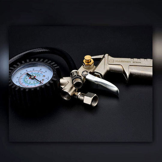Harden 670506 Druckluftmessgerät mit Luftgewehr Maximaler Druck 13.7bar