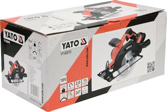 Yato Δισκοπρίονο 18V 1x2Ah με Σύστημα Αναρρόφησης