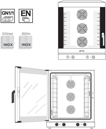 Smeg Alfa 1035h2 Electric Oven with Steam ALFA1035Η-2