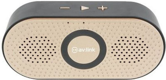 AvLink Bopp Ηχείο Bluetooth 3W με Διάρκεια Μπαταρίας έως 4 ώρες Χρυσό
