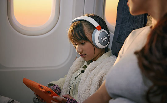 JBL Junior 470nc Wireless / Wired Over Ear Headphones with 50 hours of Operation White