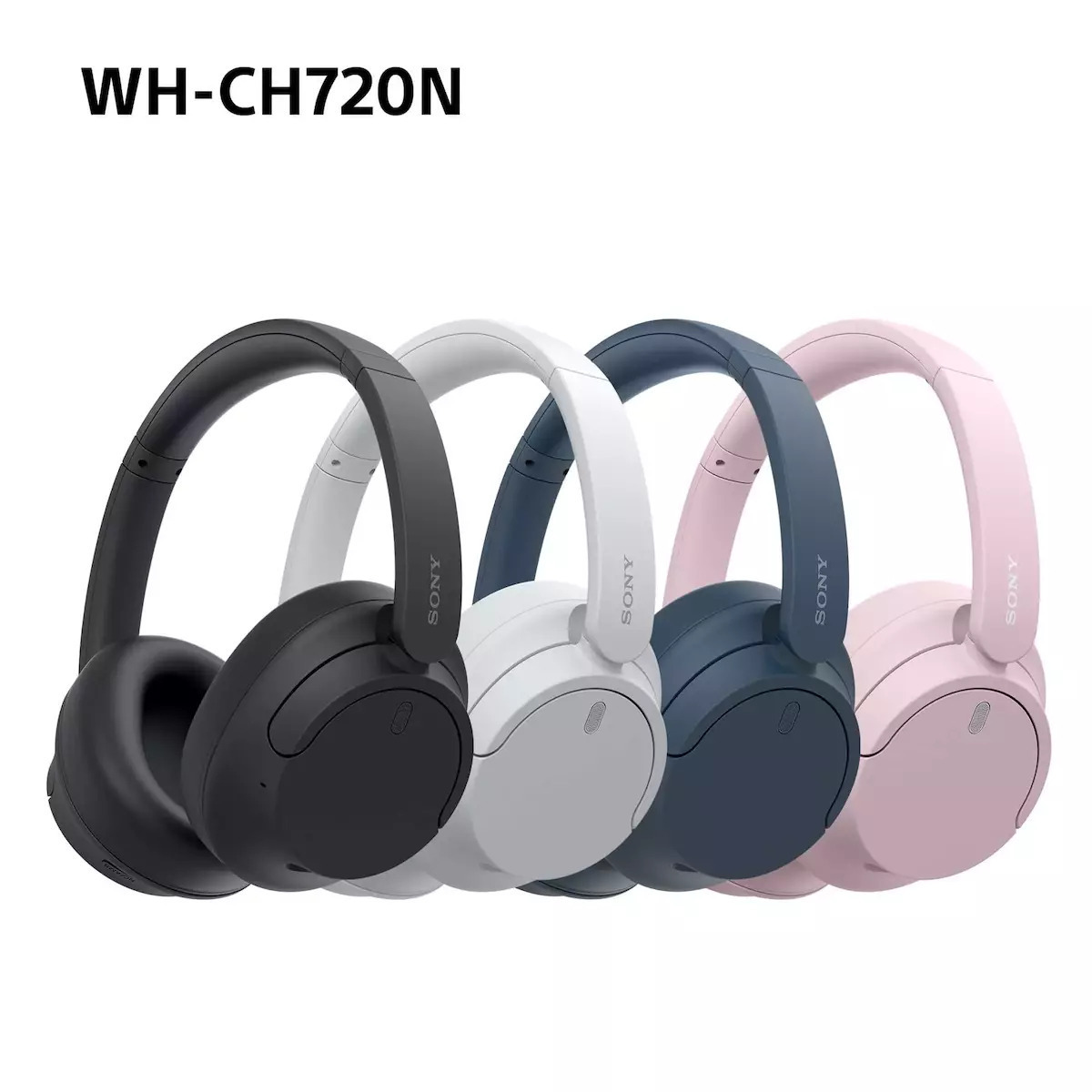 Sony WH-CH720N Ασύρματα / Ενσύρματα Over Ear Ακουστικά με 35 ώρες Λειτουργίας και Quick Charge Ροζ