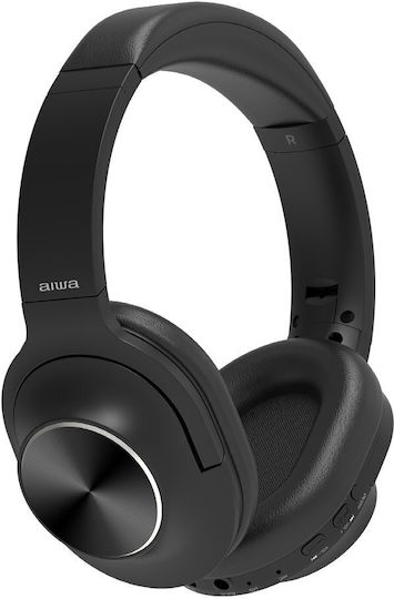 Aiwa Безжични / Жични Over Ear Слушалки с 13 часа Работа Черни