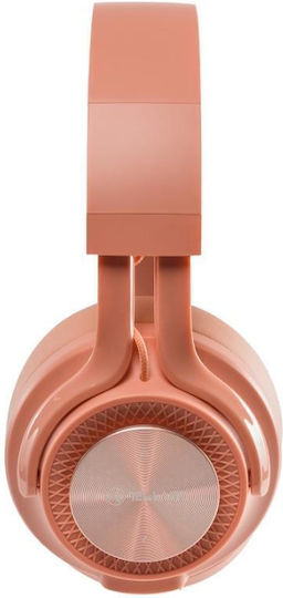 Tellur Feel Ασύρματα / Ενσύρματα Over Ear Ακουστικά με 15 ώρες Λειτουργίας Ροζ