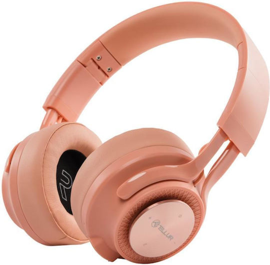 Tellur Feel Ασύρματα / Ενσύρματα Over Ear Ακουστικά με 15 ώρες Λειτουργίας Ροζ