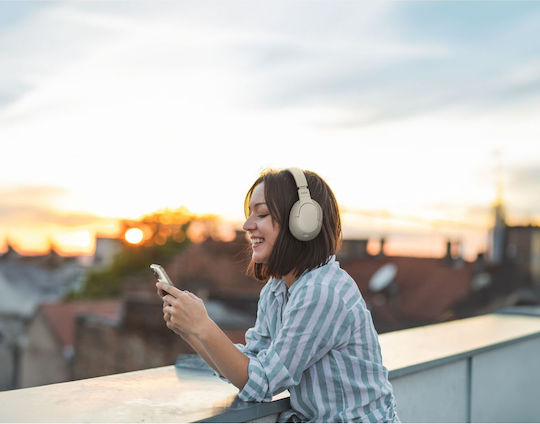 Belkin SoundForm Surround Kabellos / Kabelgebunden Über Ohr Kopfhörer mit 60 Stunden Betriebszeit und Quick Charge Sand