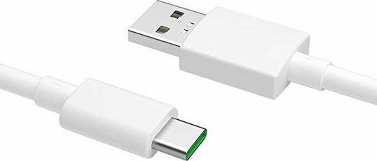 Realme USB 2.0 Cable USB-C Male - USB-A 65W White 1m DL129 Bulk