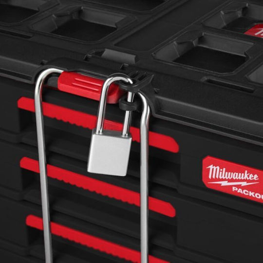 Milwaukee Συρταριέρα Εργαλείων Plastic 4 Slot W36.3xD36.3xH41.4cm Packout