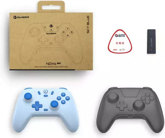 Gamesir Nova Lite Безжичен Геймпад с Хол Ефект Стикове за Android / PC / Switch / iOS Светлосин