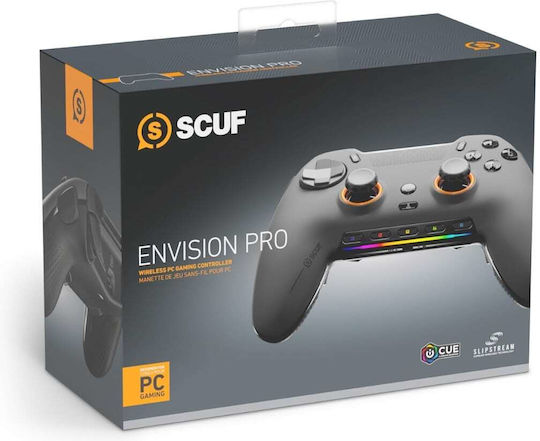 SCUF Envision Pro Wireless Gamepad with Hall Effect Sticks for PC Steel Gray